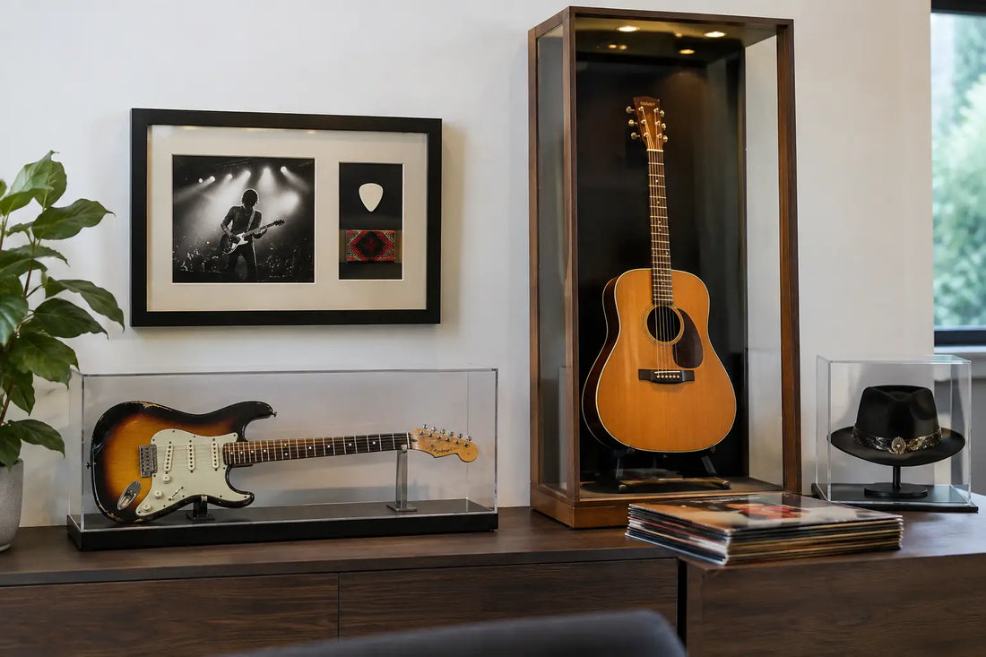 Guitar Memorabilia Display Ideas That Protect Value