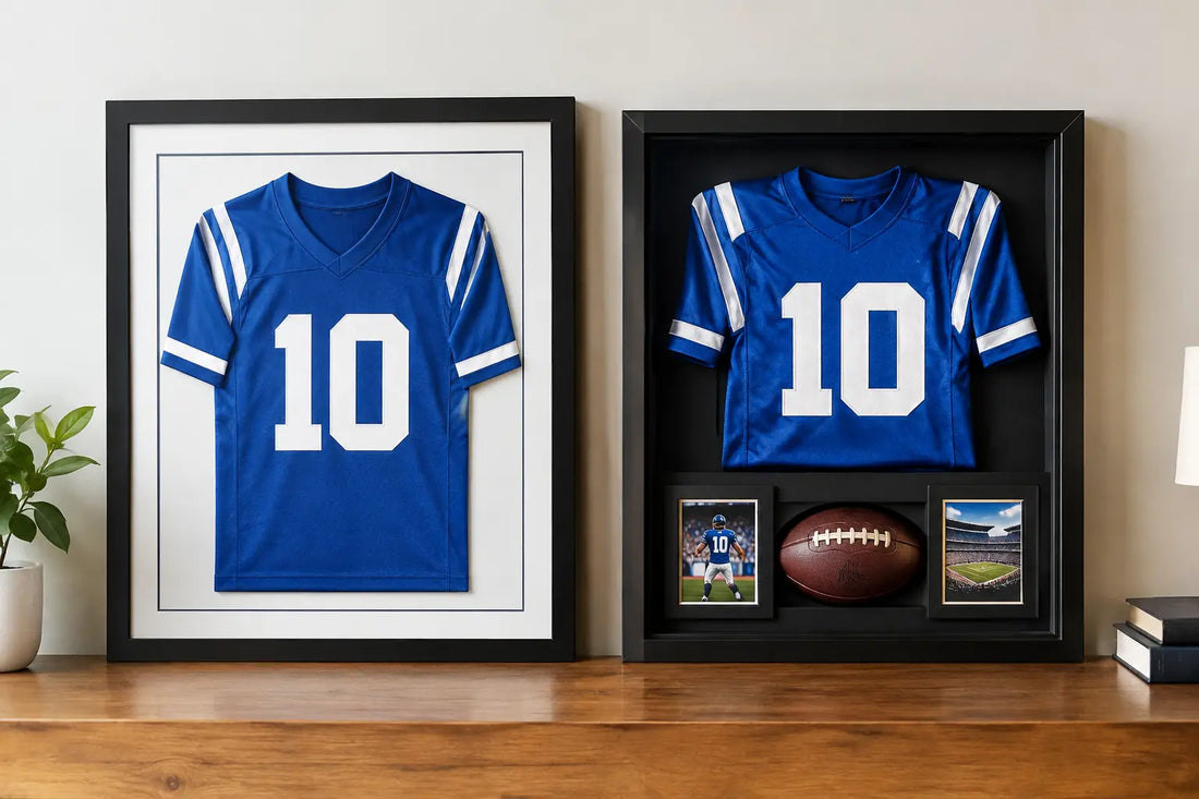 Jersey Frame vs Shadowbox: Which Fits Best?
