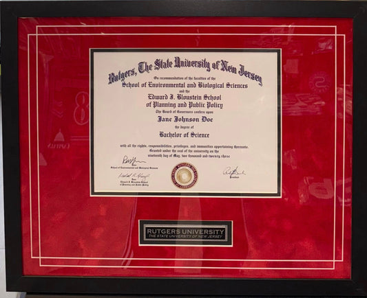How to Frame a College Degree Right